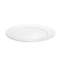 Pillivuyt Plissé flad tallerken hvid Ø 22 cm