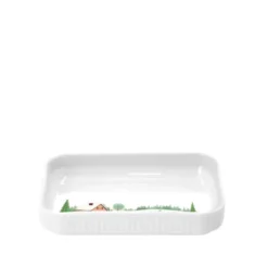 Pillivuyt Vinter fad hvid 18 x 12 cm