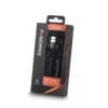 Powerpaq USB-A til C ladekabel sort 1 meter
