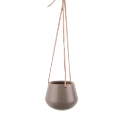 Present Time urtepotte med ophæng small warm grey