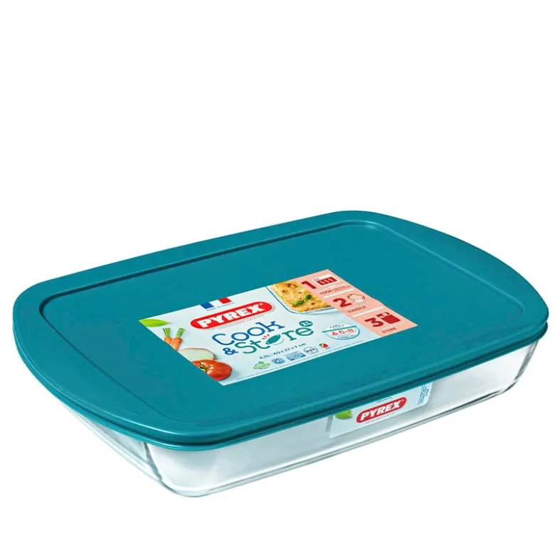 Pyrex Cook & Store ovnfast fad med låg 4,6 liter