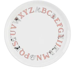 RIG-TIG Moomin ABC tallerken laksefarve Ø 20 cm