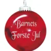 Rolsted Copenhagen Barnets Første Jul julekugle rød 6,6 cm