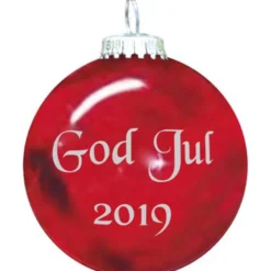 Rolsted Copenhagen god jul 2019 julekugle rød 6,6 cm