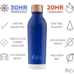 Root7 One Bottle blueberry split termoflaske 500 ml