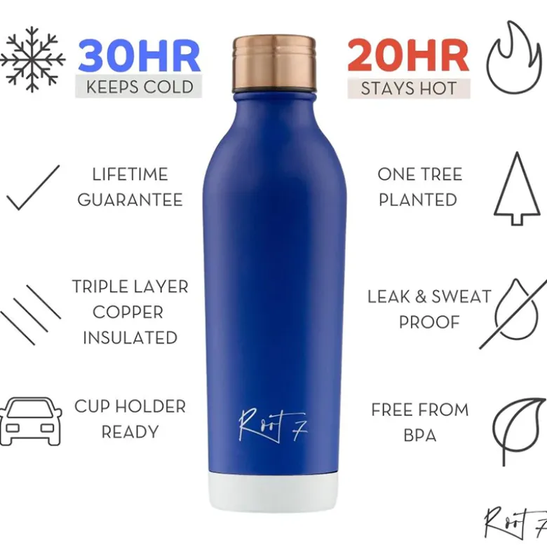 Root7 One Bottle blueberry split termoflaske 500 ml