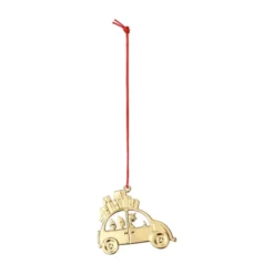 Rosendahl Karen Blizen Jul julebil forgyldt H 6,5 cm