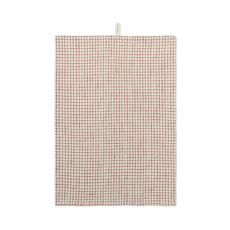 Rosendahl viskestykke i garn terracotta 50x70 cm