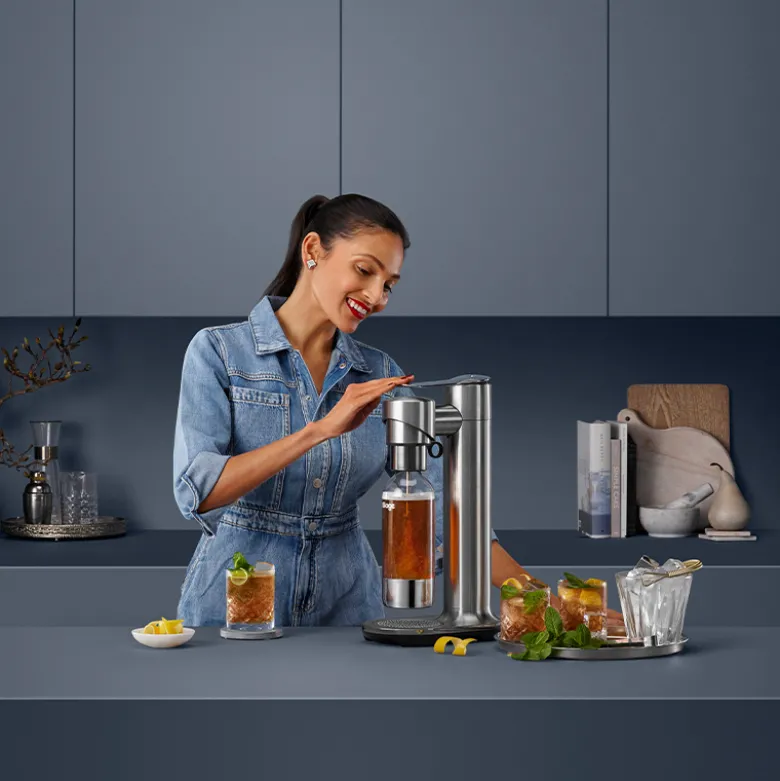 Sage the Infizz fusion soda maker børstet stål