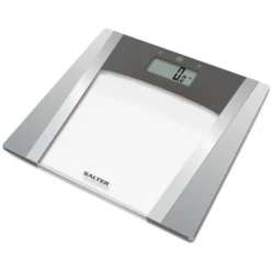 Salter badevægt med kropsanalyse max 180 kg grå
