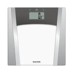 Salter badevægt med kropsanalyse max 180 kg grå