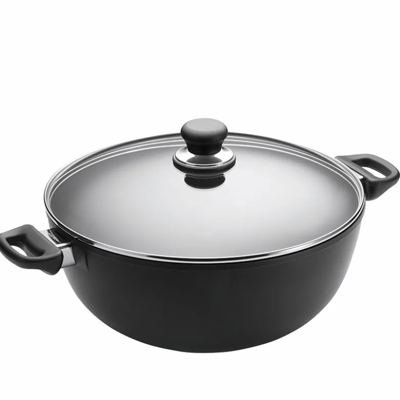 Scanpan suppe-/stegegryde sort 7,5 liter med låg
