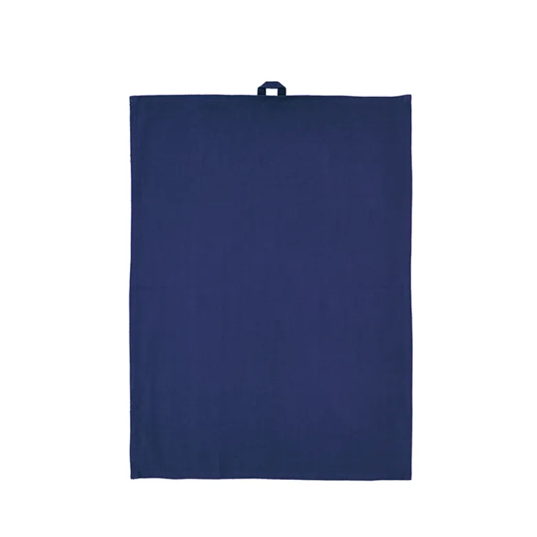 Södahl Blocks viskestykke blå/grå 2 stk 50x70 cm