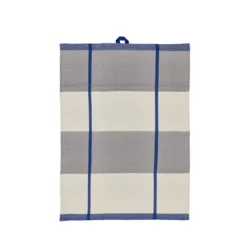 Södahl Blocks viskestykke blå/grå 2 stk 50x70 cm