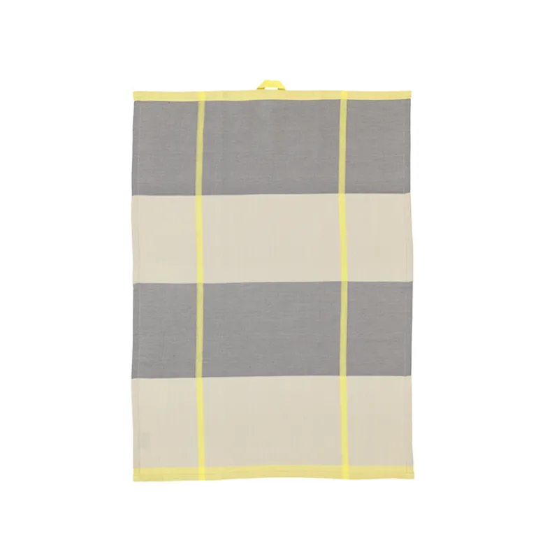 Södahl Blocks viskestykke gul 70x50 cm 2 stk
