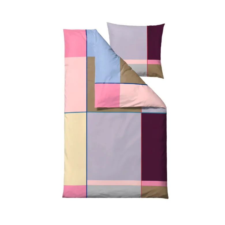 Södahl Colour Block sengetøj lavendel 140x220 cm