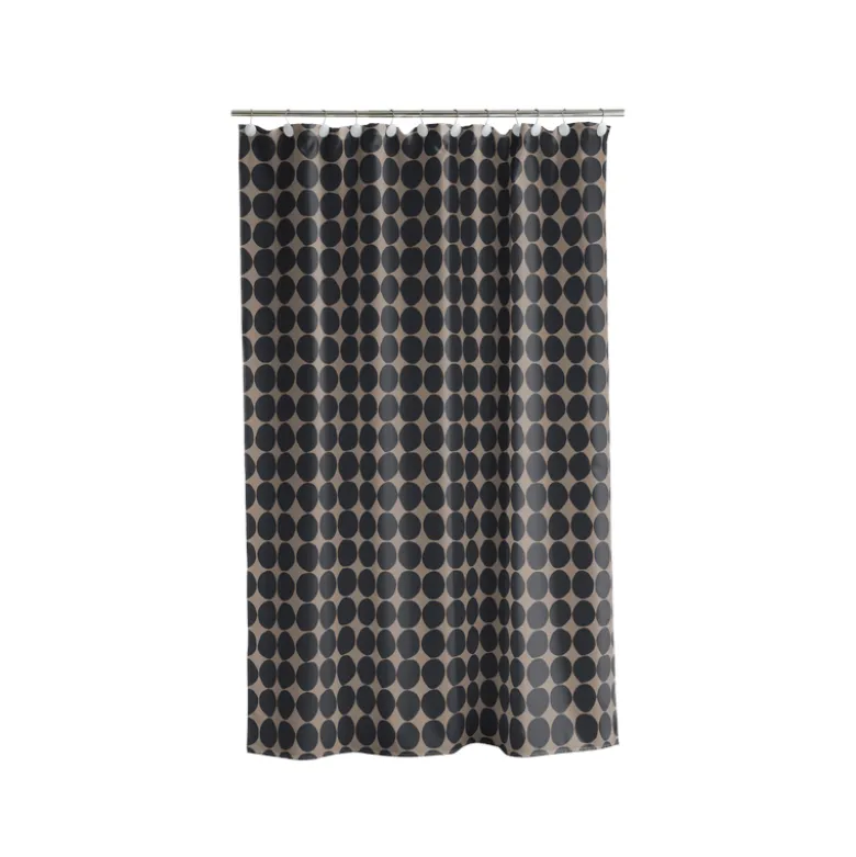 Södahl Comfort badeforhæng taupe og sort 180x200 cm
