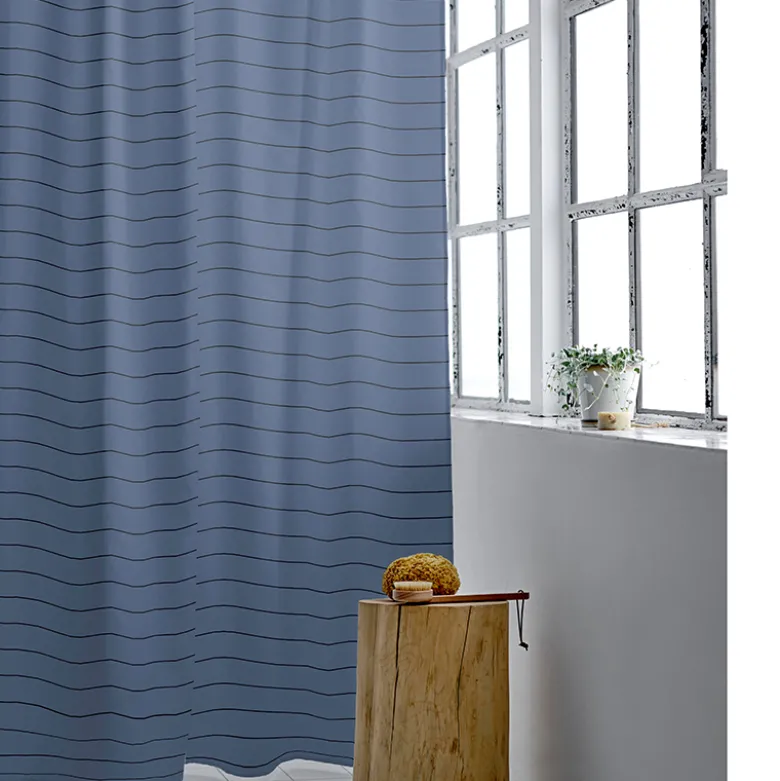 Södahl Line badeforhæng sky blue 180x200 cm
