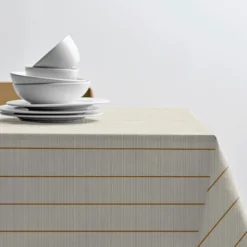 Södahl Line dug offwhite/gold 140x270 cm