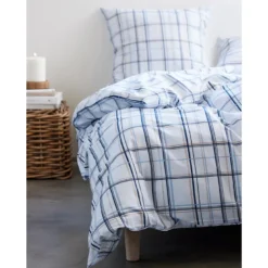 Södahl Organic Define Sengesæt Linen Blue 200x220 cm