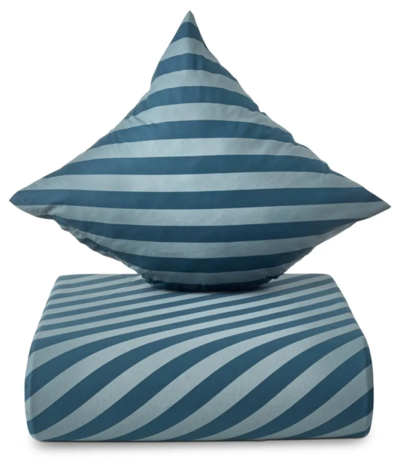 Södahl Organic Diagonal sengetøj atlantic 140x220 cm