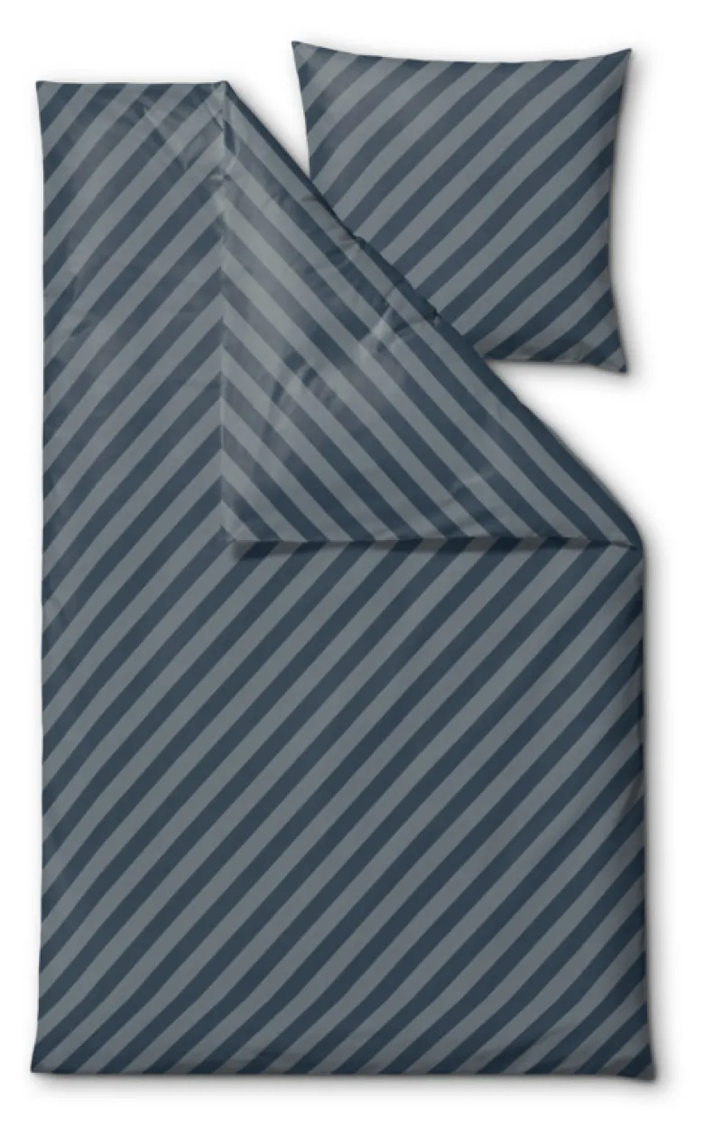 Södahl Organic Diagonal sengetøj atlantic 140x220 cm
