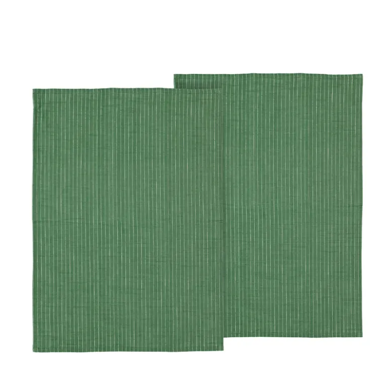 Södahl Organic Line viskestykke 2 stk grøn 50x70 cm