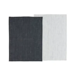 Södahl Organic Line viskestykker 2. stk. ash/white 50x70 cm