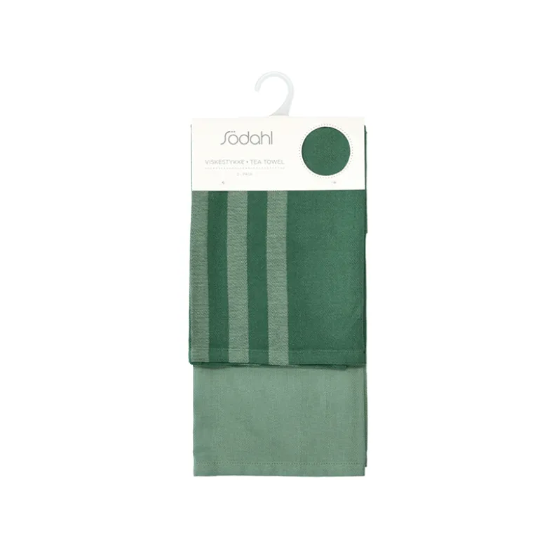 Södahl Reflection viskestykke pine green 70x50 cm 2 stk