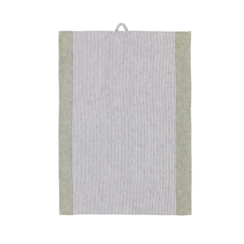 Södahl Statement Stripe viskestykke green 50x70 cm