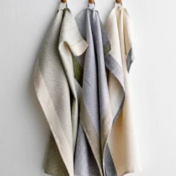 Södahl Statement Stripe viskestykke beige 50x70 cm