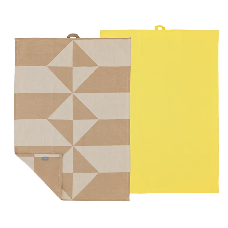 Södahl Twist viskestykke taupe 2 stk 50x70 cm