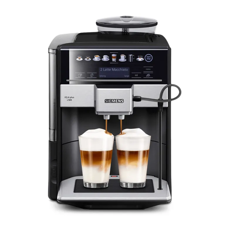 Siemens EQ6 Plus TE655319RW fuldautomatisk kaffemaskine sort