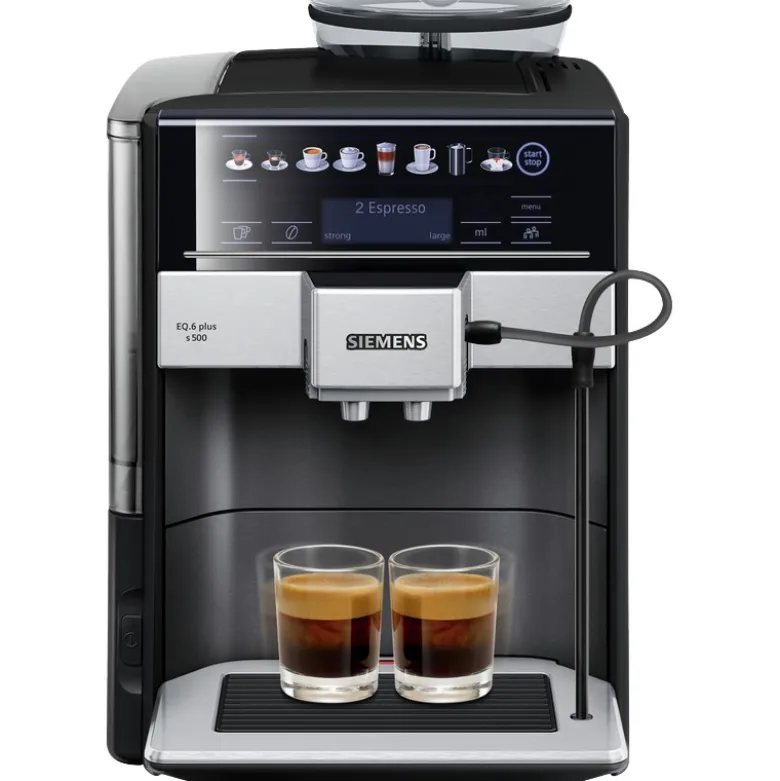 Siemens EQ6 Plus TE655319RW fuldautomatisk kaffemaskine sort