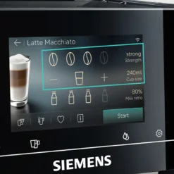 Siemens EQ700 TP725ET7 iAroma fuldautomatisk kaffemaskine inox sølv metallic