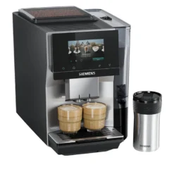 Siemens EQ700 TP725ET7 iAroma fuldautomatisk kaffemaskine inox sølv metallic