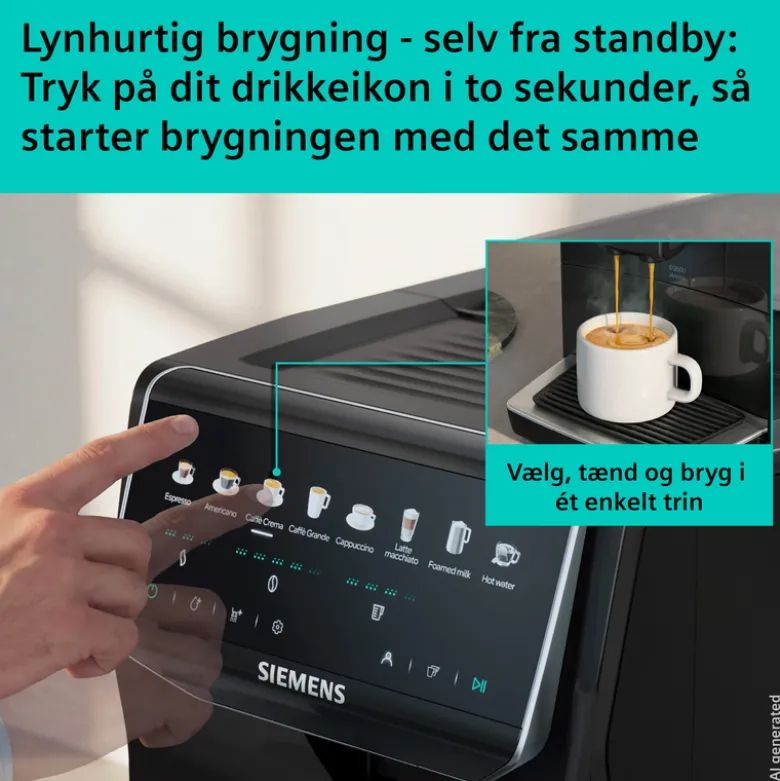 Siemens TP553E05 EQ500 iAroma fuldautomatisk kaffemaskine