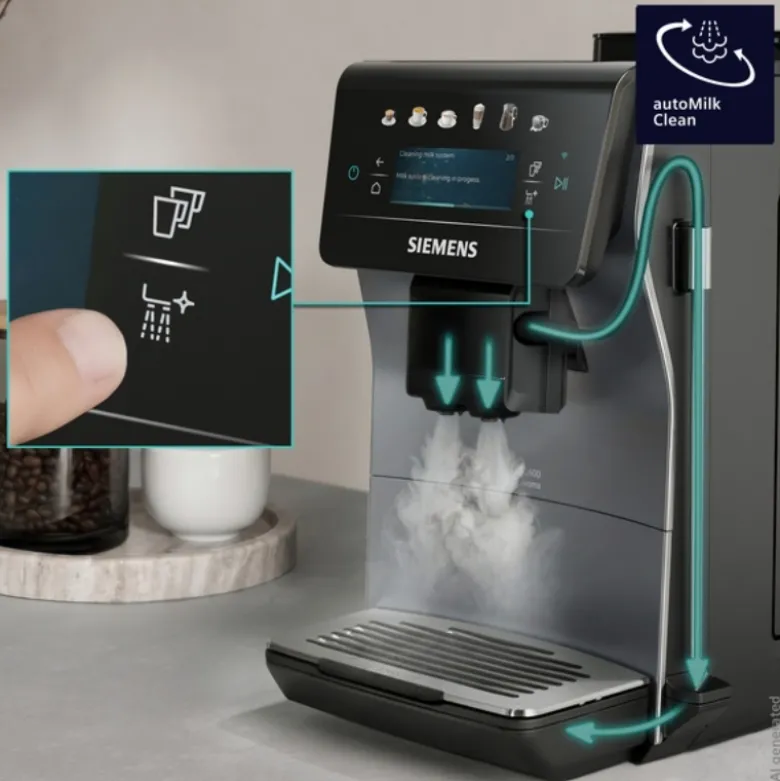 Siemens TP603EM6 EQ600 iAroma fuldautomatisk kaffemaskine sølvmetallic