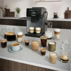 Siemens TP603EM6 EQ600 iAroma fuldautomatisk kaffemaskine sølvmetallic