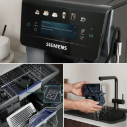 Siemens TP603EM6 EQ600 iAroma fuldautomatisk kaffemaskine sølvmetallic