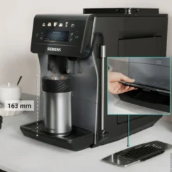 Siemens TP603EM6 EQ600 iAroma fuldautomatisk kaffemaskine sølvmetallic