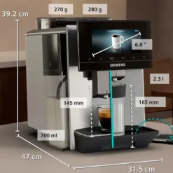 Siemens TQ927EZ3 EQ900 plus iAroma fuldautomatisk kaffemaskine med dualBean system