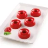 Silikomart Mini Donut silikoneform rød