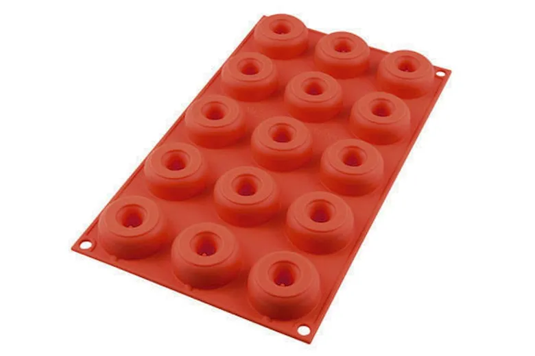 Silikomart Mini Donut silikoneform rød