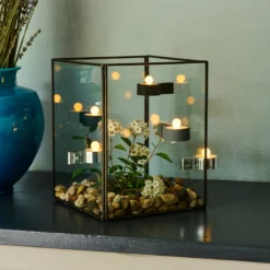 Sirius Amalia fyrfadslys med magnet 2 stk. sort