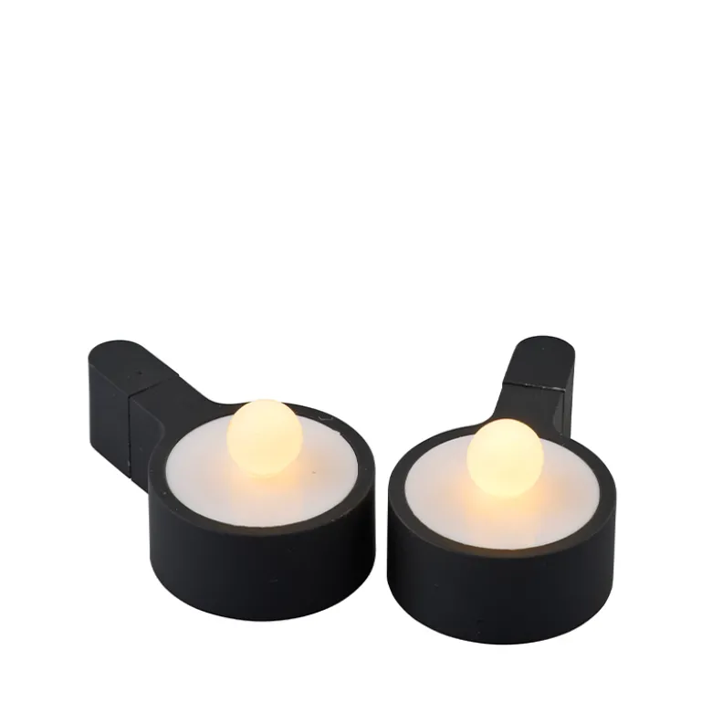 Sirius Amalia fyrfadslys med magnet 2 stk. sort