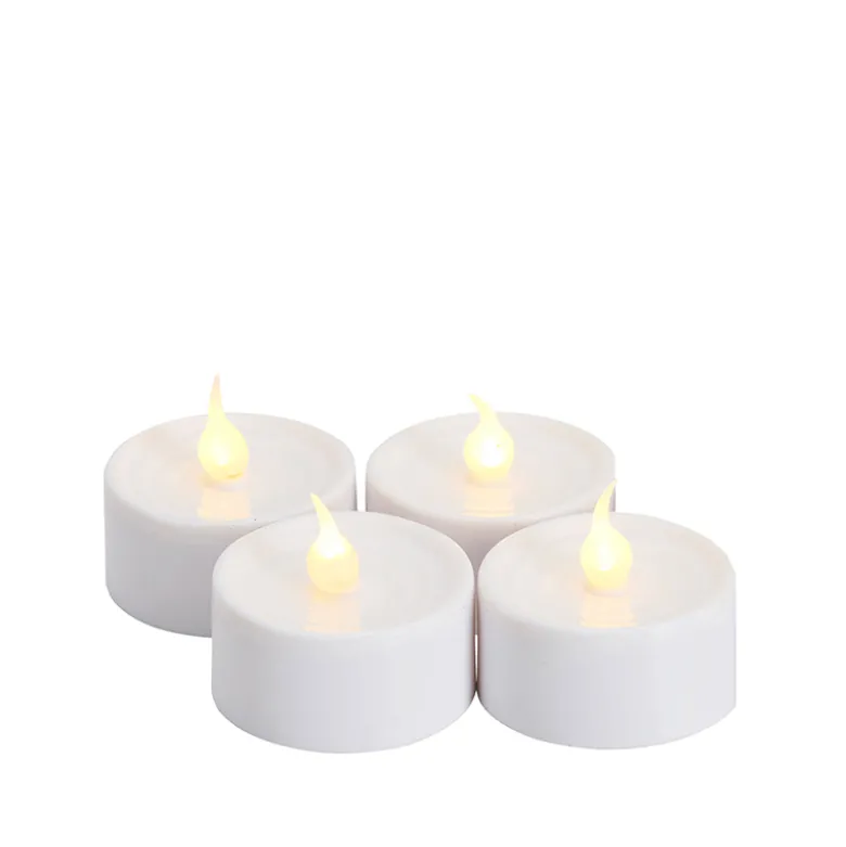 Sirius Lone LED fyrfadslys hvid 4 stk. Ø 3,5 cm