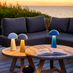 Sirius Sam genopladelig lampe sort 28 cm