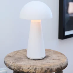 Sirius Sam genopladelig lampe hvid 28 cm