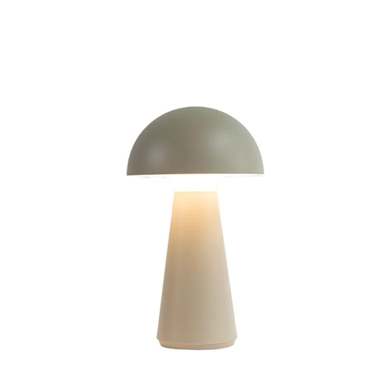 Sirius Sam genopladelig lampe 28 cm varm grå